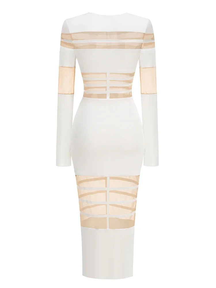 Daisy Mesh Bodycon Dress