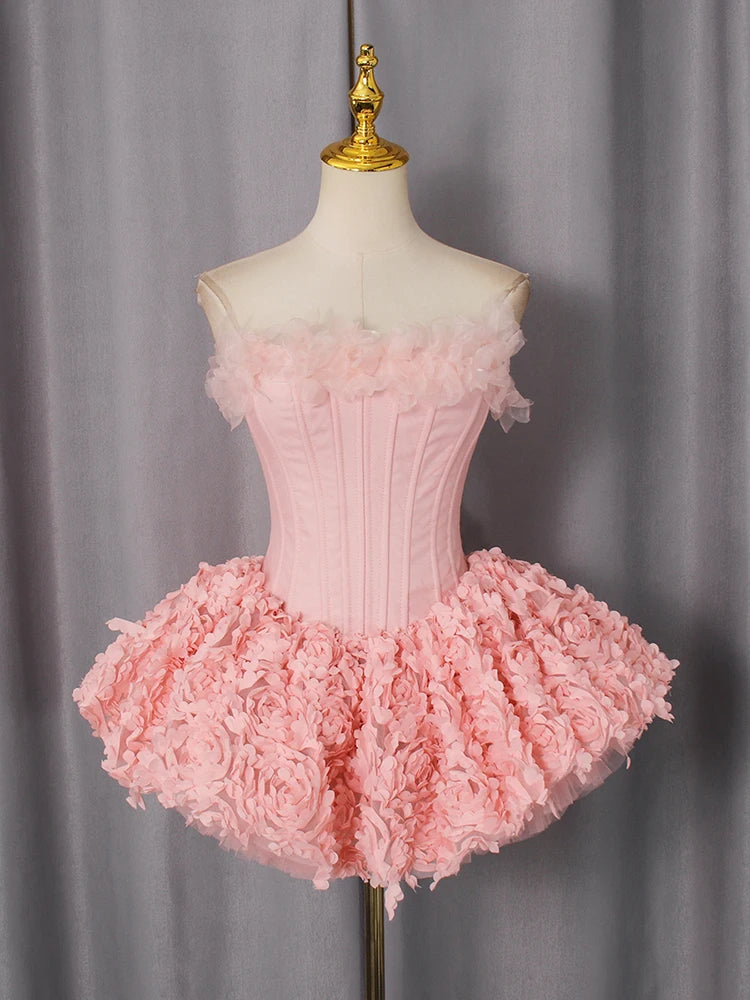 Princessa Floral Vorset Mini Dress