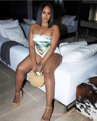 Aesthetic Satin Backless Vest