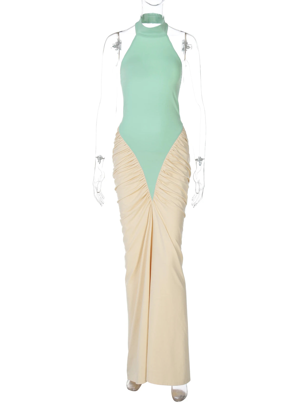 Priscilla Ruched Maxi Dress
