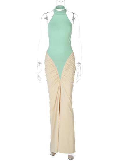 Priscilla Ruched Maxi Dress