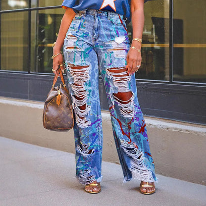 Retro Ripped Jeans