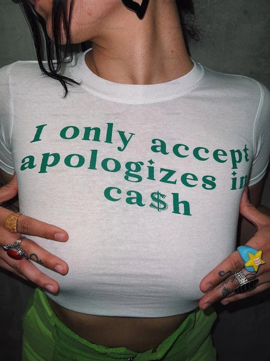 Apologies In Cash Crop Top