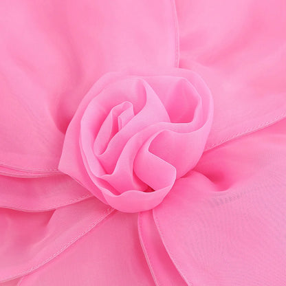 One Shoulder Flower Mini Dress