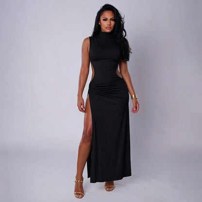 Robin Cutout Ruched Maxi Dress