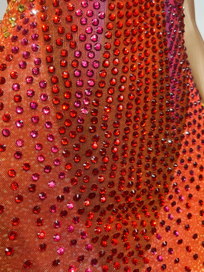 Ombre Seashell Sequins Mini Dress