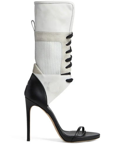 Cross Tied Belt High Heels