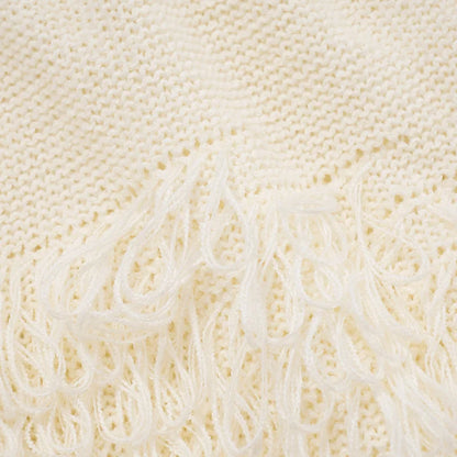 Knit Sweater Fringe Skirt Set
