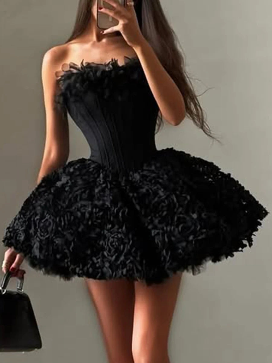 Princessa Floral Vorset Mini Dress
