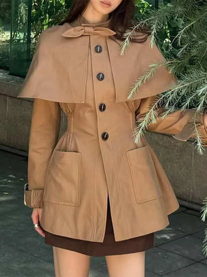 Bowknot Trench Coat