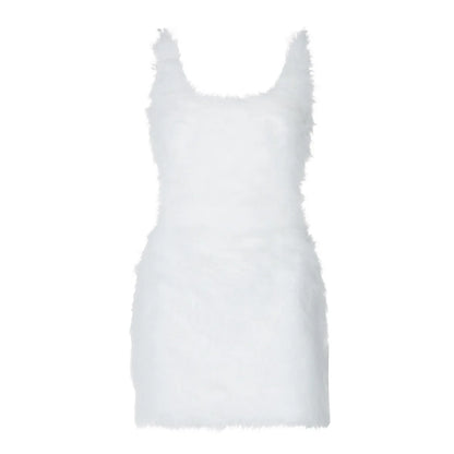 Furry Queen Mini Dress