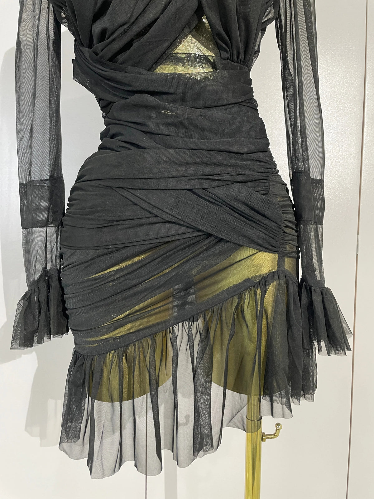 Lexina Ruffle Mini Dress