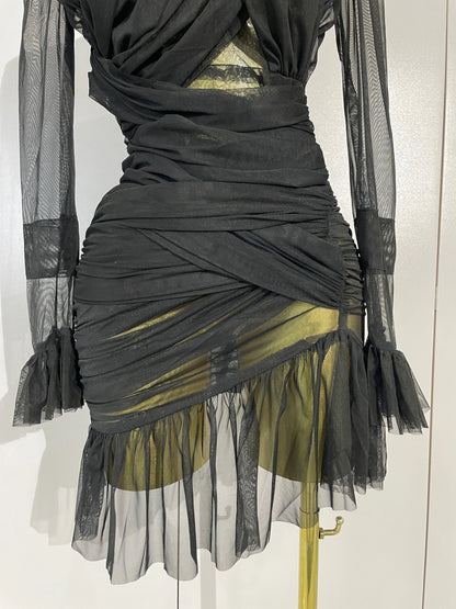 Lexina Ruffle Mini Dress