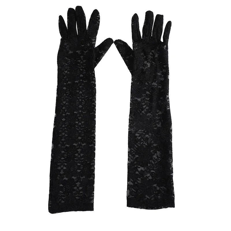 Elegant Lace Mesh Gloves