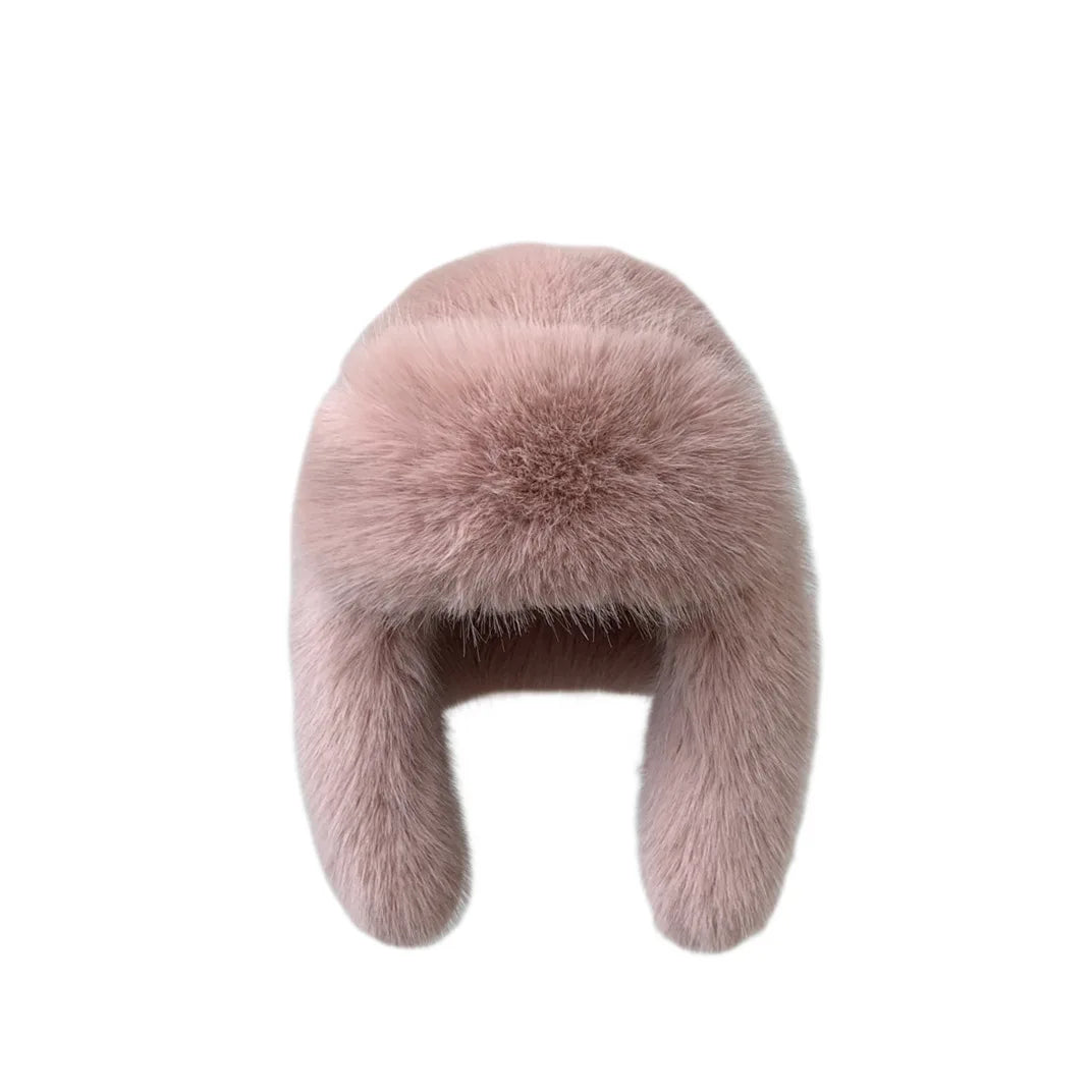 Plush Earflap Fur Hat