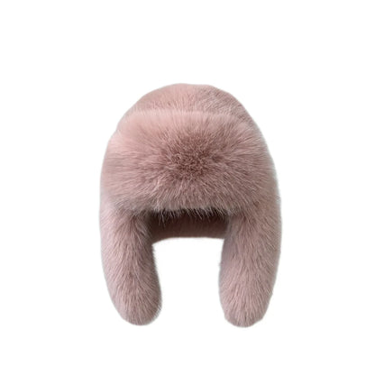 Plush Earflap Fur Hat