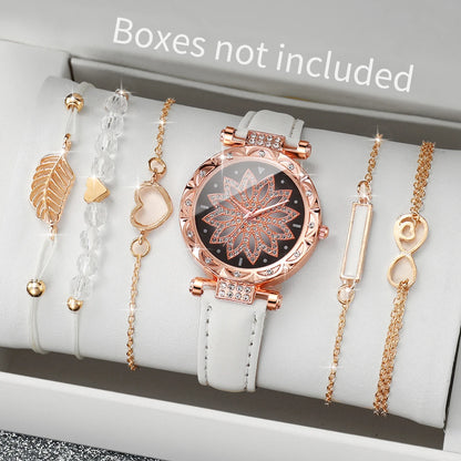 6PCS/Set Watch Bracelet Set（Without Box）