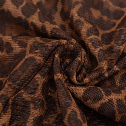 Ella Leopard Mesh Romper