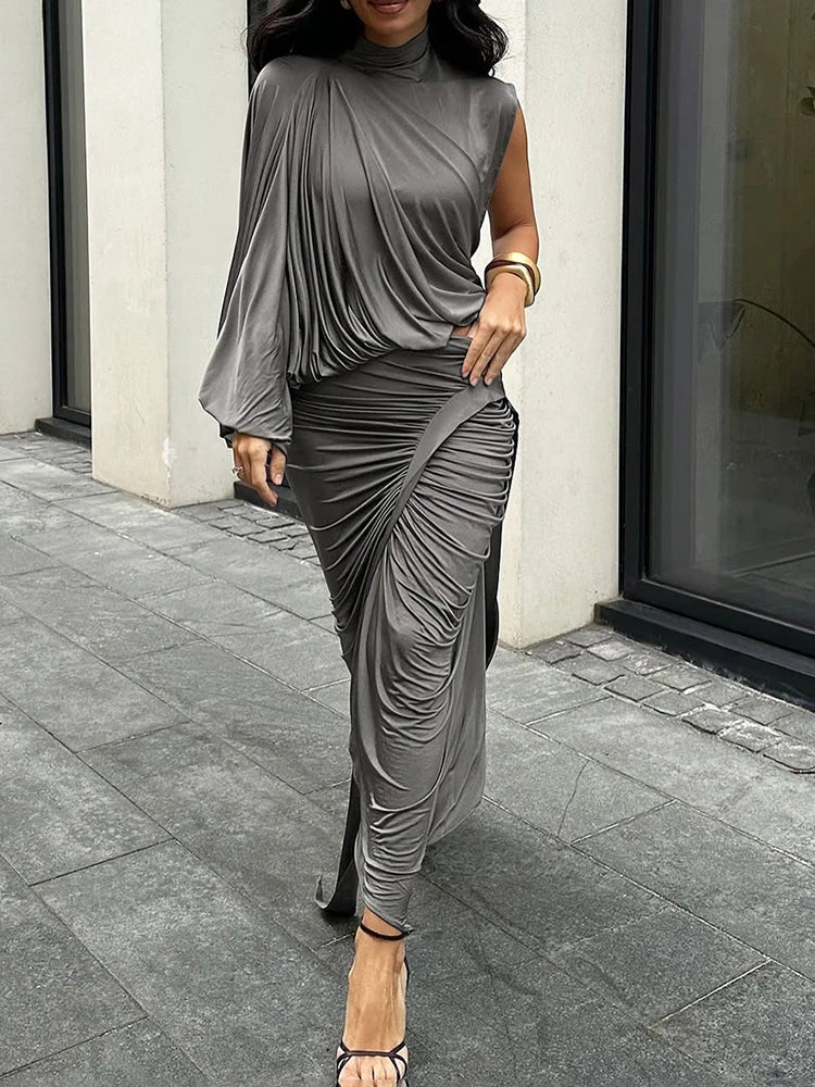 Courtney Pleated Skirt Set