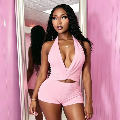Amina Sequin Short Set