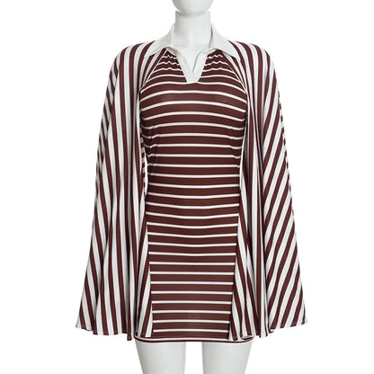 Alissa Striped Mini Dress