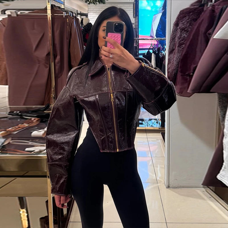 Vintage Leather Biker Jacket