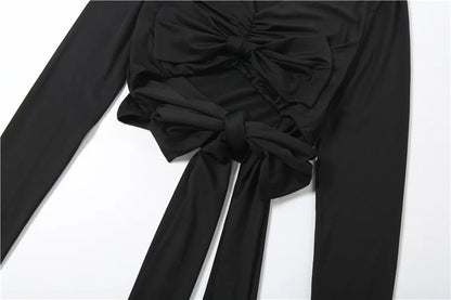 Multi Knot Flare Tassel Pants Set