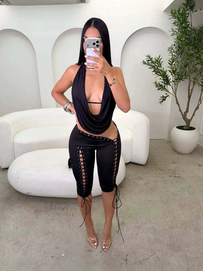 No Cuts Given Capri Set