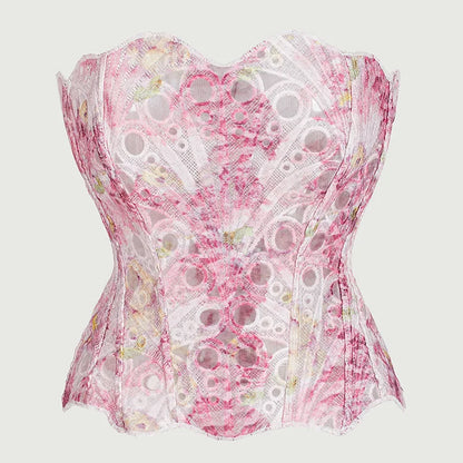 Corset Mesh Bustier Top