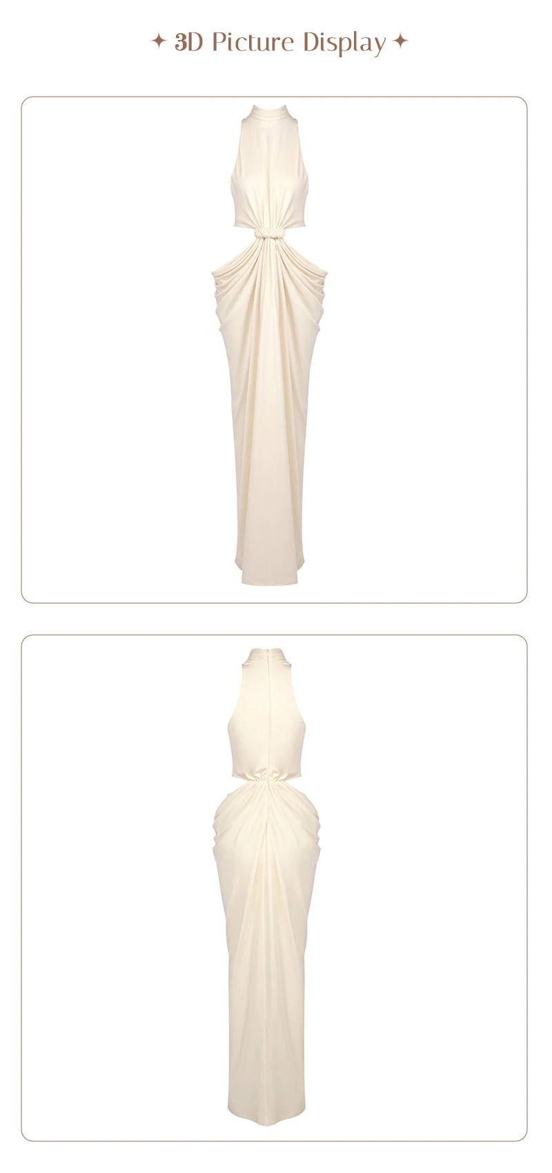 Twist-Cutout Maxi Dress
