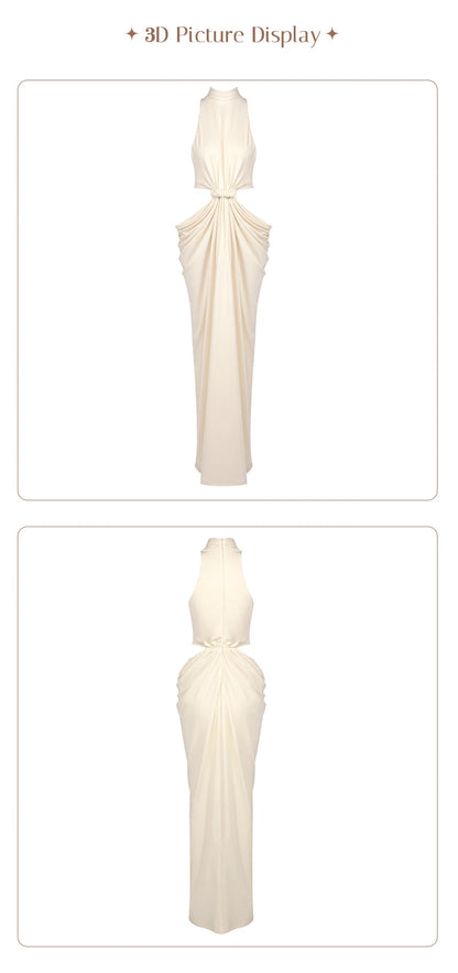 Twist-Cutout Maxi Dress
