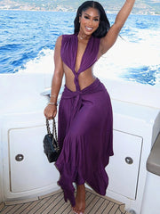 Tyra Backless Midi Dress