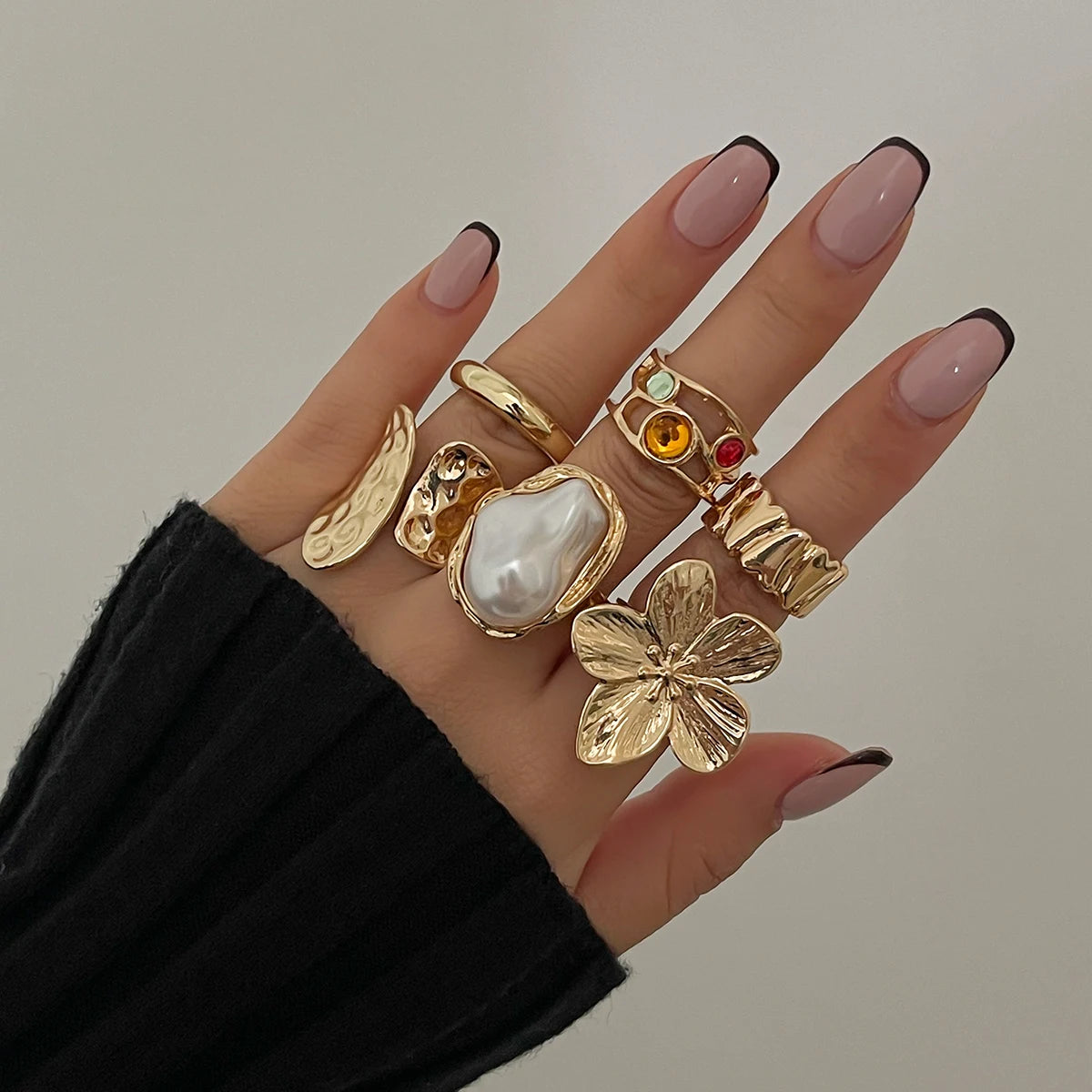 Flower Rings Set