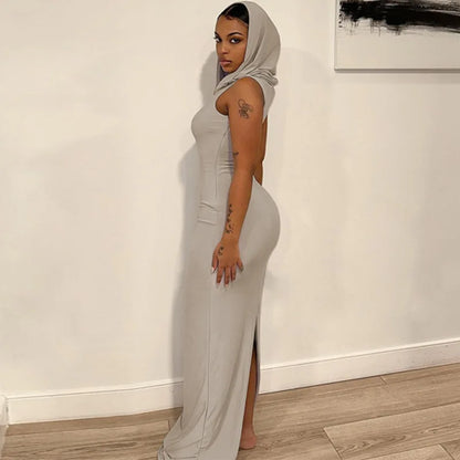 Hooded Maxi Dress