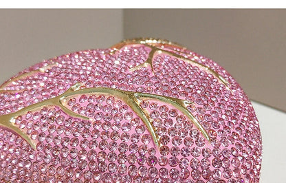Heart Rhinestone Clutch Bag