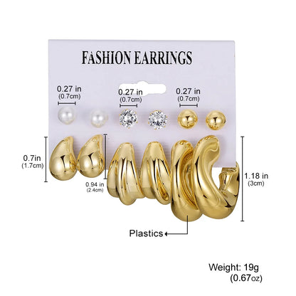 12Pcs Vintage Earrings Set