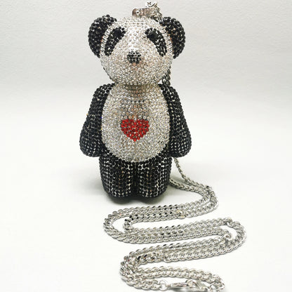 Mini Bear Diamond Clutch Bag