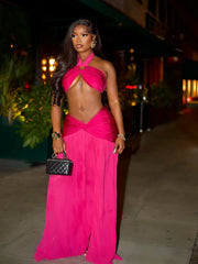 Belle Ruched Maxi Skirt Set