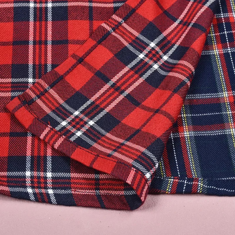 Vintage Plaid Midi Skirt