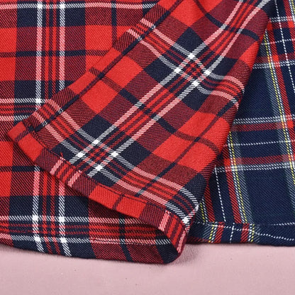 Vintage Plaid Midi Skirt