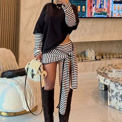 Issa Wrap Skirt Tie Skirt Set