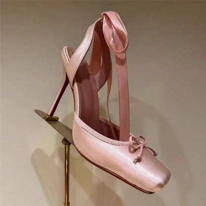 Butterfly-Knot High Heels