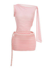 Twist Knot Mini Dress