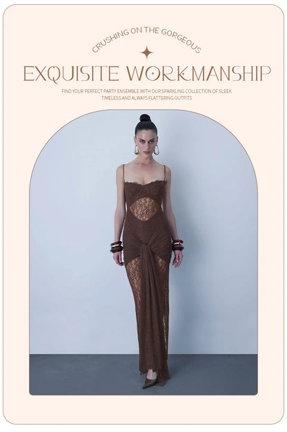 Wendie Mesh Maxi Dress