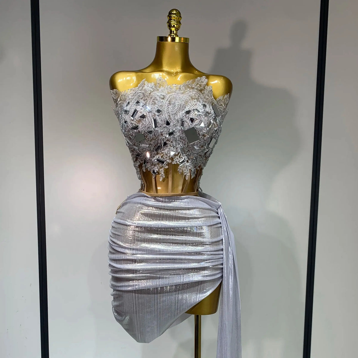 Dee Rhinestone Tassel Dress