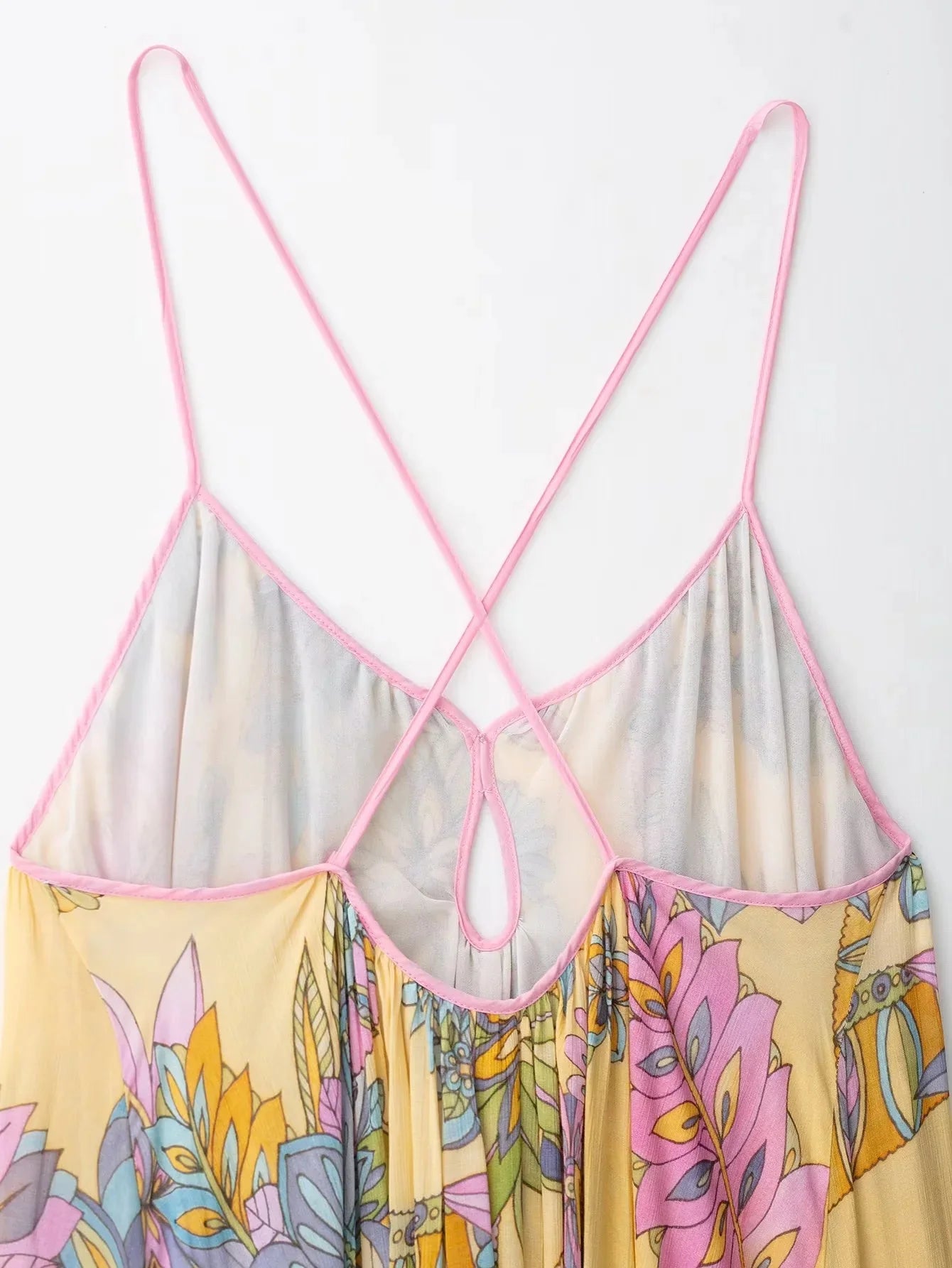 Foral Chiffon Maxi Dress