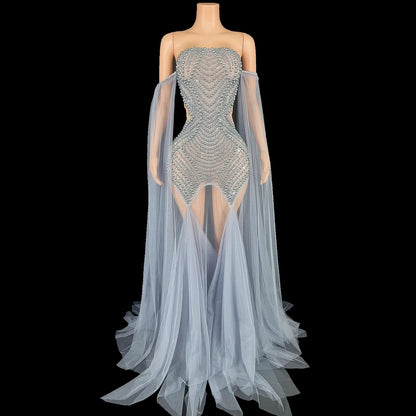 Helena Sheer Maxi Dress