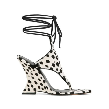Ankle Strap Wedge High Heels