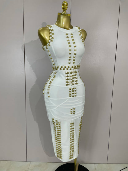 Hollywood Bandage Midi Dress