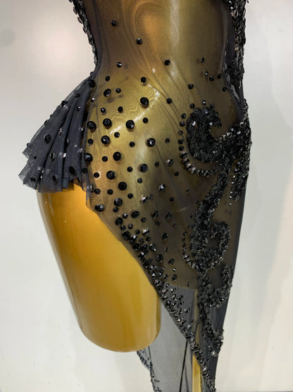 Black Diamond Asymmetric Dress